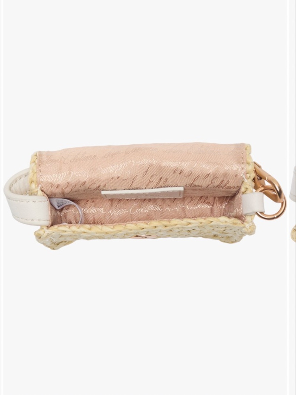 NEW Sam Edelman Mini Raffia and Leather Wallet - Picture 5 of 12